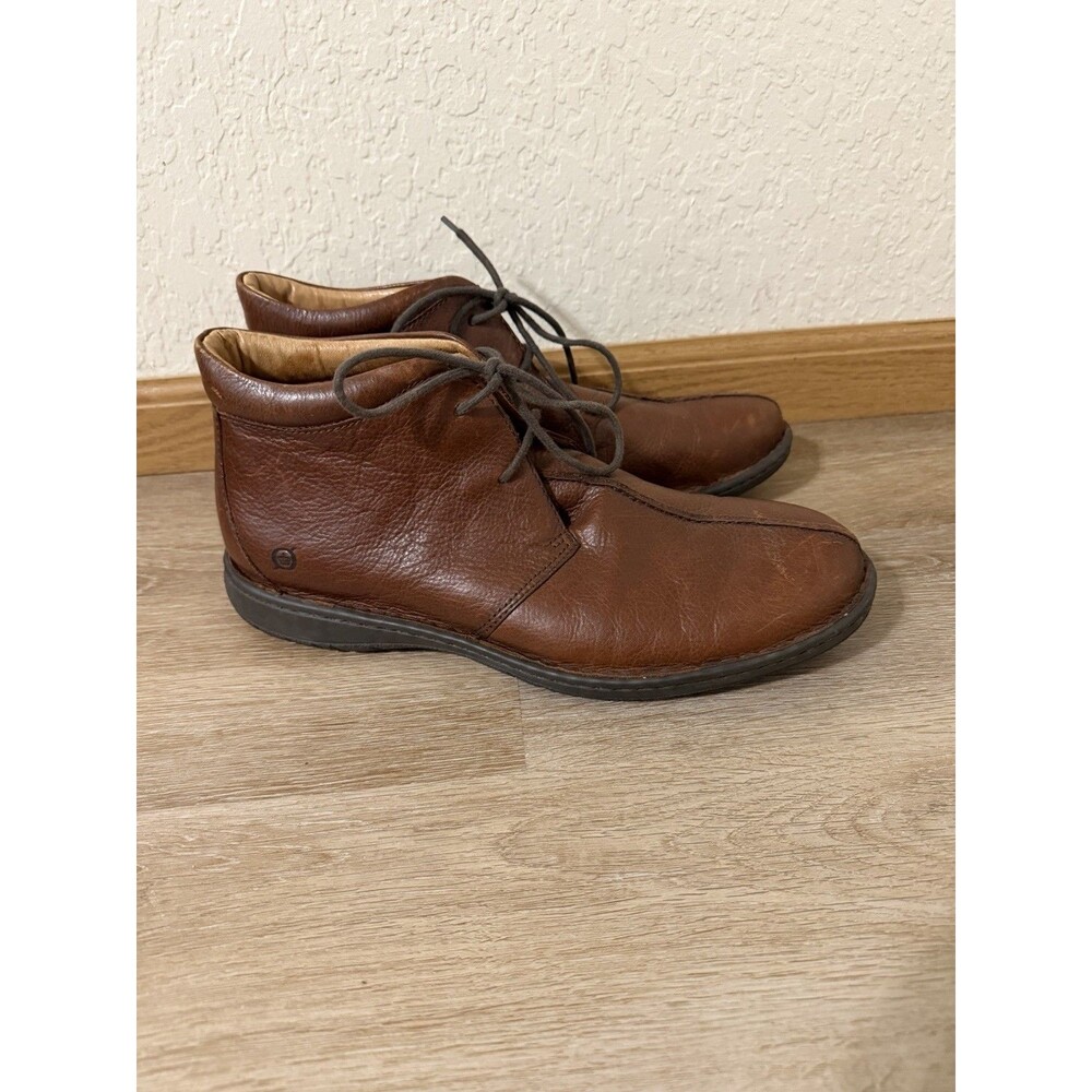Born Men’s Brown Leather Lace Up Chukka Boot Casual Fall Preppy Size US13 EU47.5